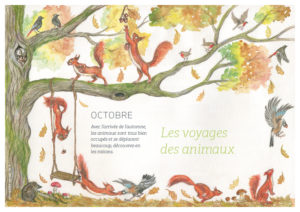 page de couverture d'octobre: à la découverte des voyages des animaux